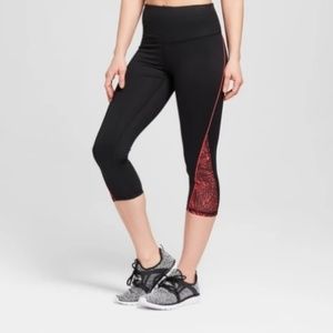 C9 High Waisted Palm Print Capri Leggings